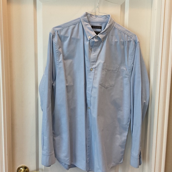 Banana Republic XL Camden Fit Blue Long Sleeve Shirt with Button Down Collar - Picture 1 of 3